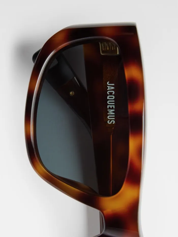 WomenMen Sunglasses JACQUEMUS The Pilota Sunglasses Multi Brown WomenMen Sunglasses JACQUEMUS The Pilota Sunglasses Multi Brown