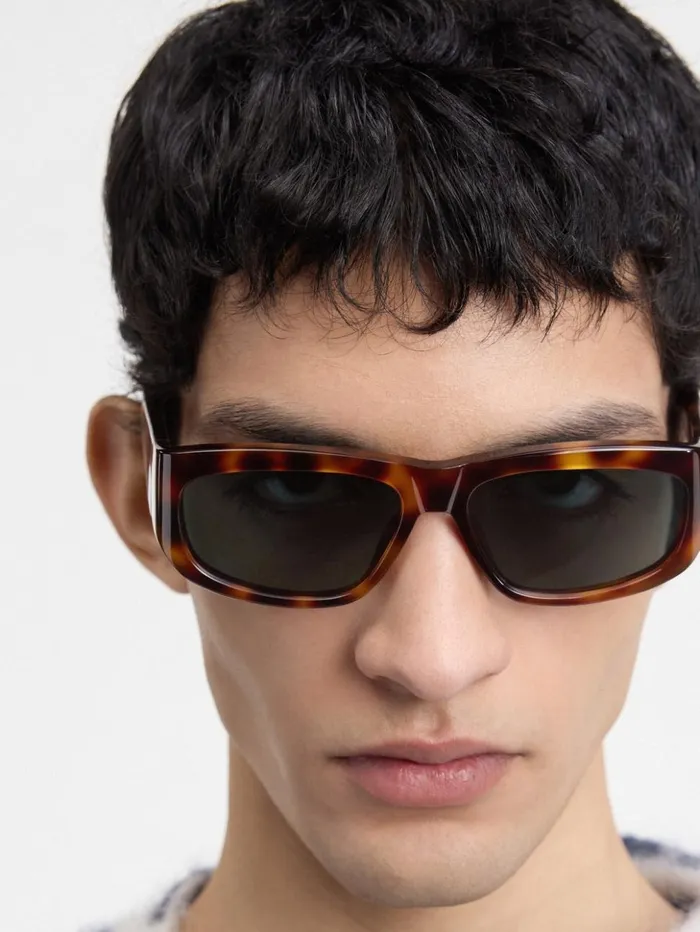 WomenMen Sunglasses JACQUEMUS The Pilota Sunglasses Multi Brown WomenMen Sunglasses JACQUEMUS The Pilota Sunglasses Multi Brown