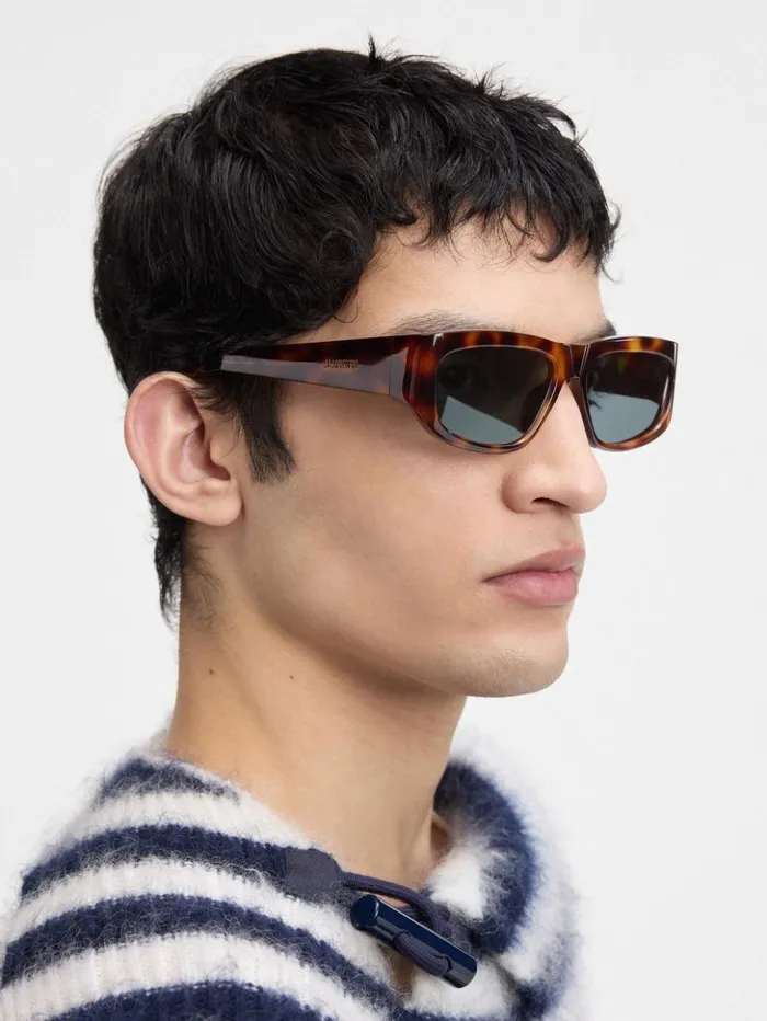 WomenMen Sunglasses JACQUEMUS The Pilota Sunglasses Multi Brown WomenMen Sunglasses JACQUEMUS The Pilota Sunglasses Multi Brown