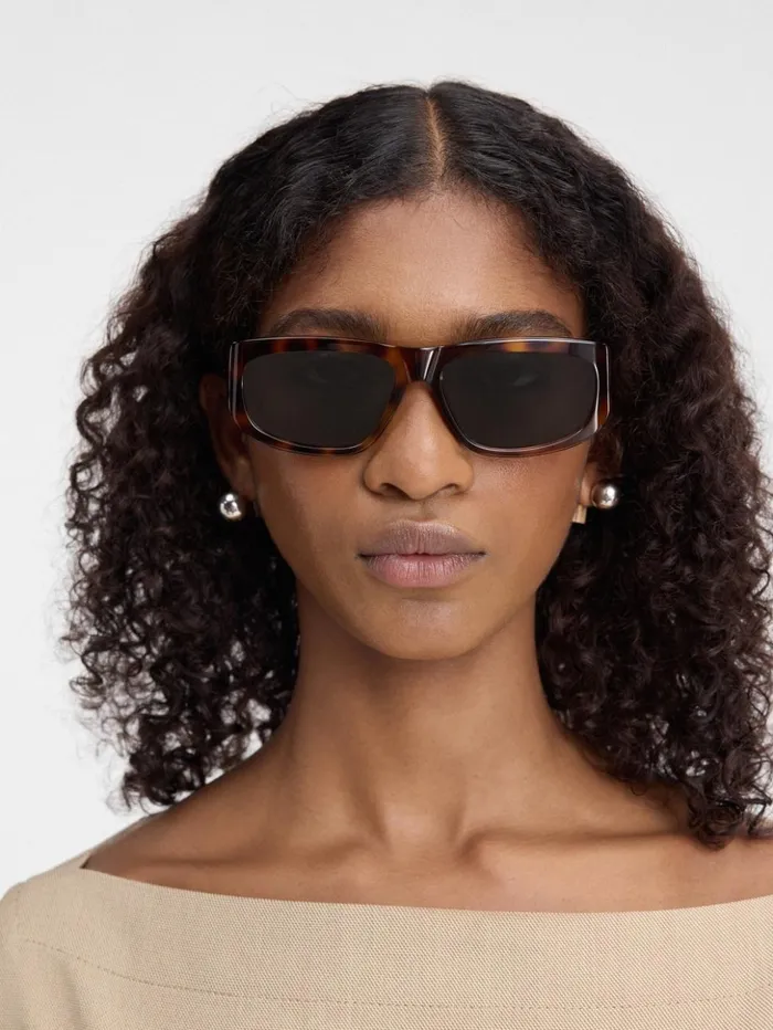 WomenMen Sunglasses JACQUEMUS The Pilota Sunglasses Multi Brown WomenMen Sunglasses JACQUEMUS The Pilota Sunglasses Multi Brown
