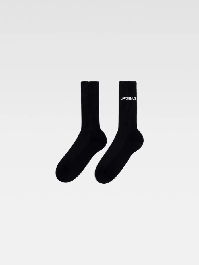 WomenMen Textile Accessories JACQUEMUS The Jacquemus Socks Black