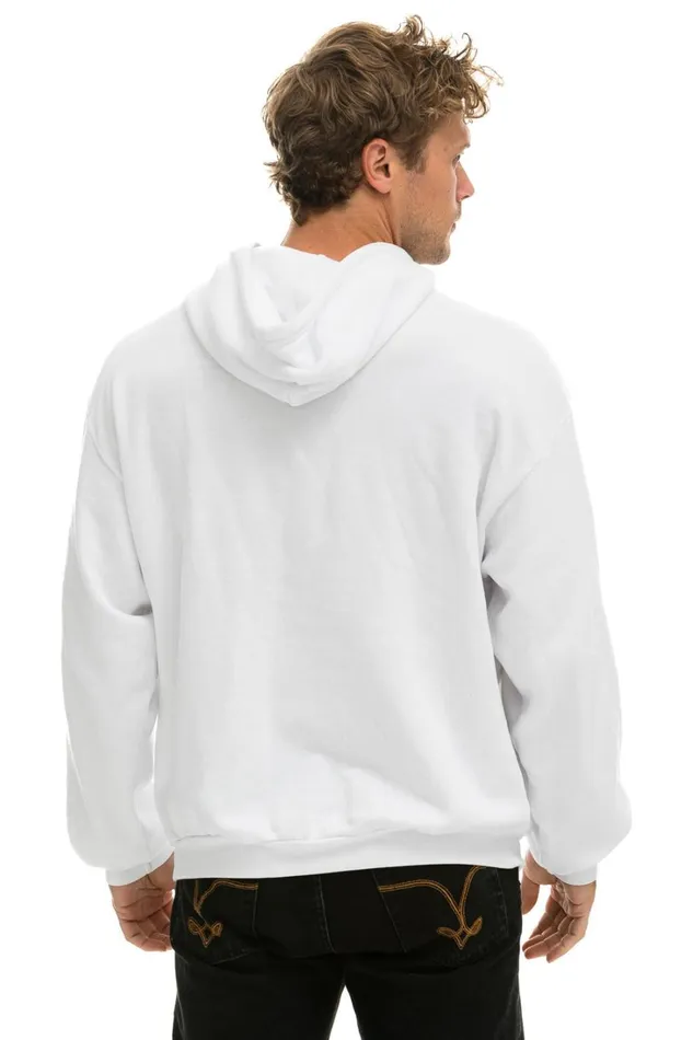 WomenMen Tops Aviator Nation BOLT GRADIENT RELAXED PULLOVER HOODIE 8211 WHITE GREY WomenMen Tops Aviator Nation BOLT GRADIENT RELAXED PULLOVER HOODIE 8211 WHITE GREY