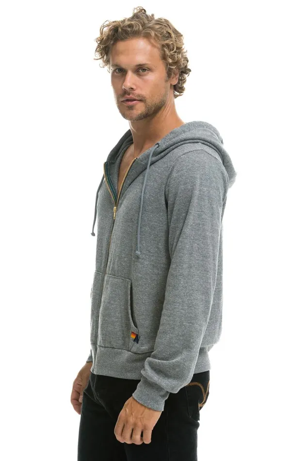 WomenMen Tops Aviator Nation BOLT HOODIE 8211 HEATHER GREY WomenMen Tops Aviator Nation BOLT HOODIE 8211 HEATHER GREY