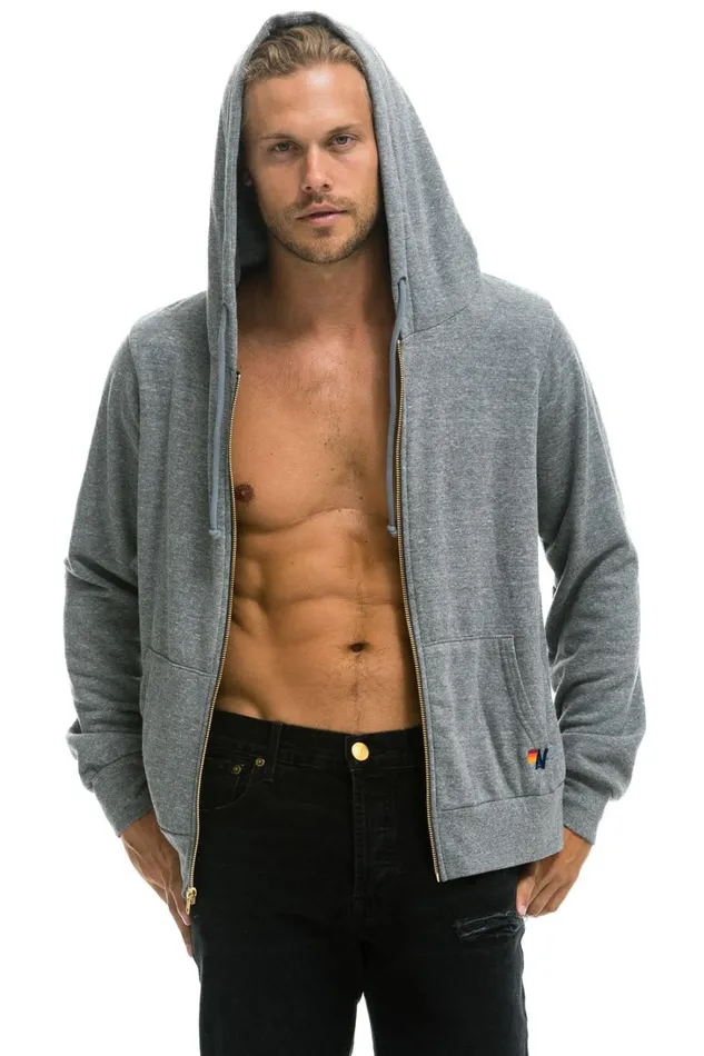WomenMen Tops Aviator Nation BOLT HOODIE 8211 HEATHER GREY WomenMen Tops Aviator Nation BOLT HOODIE 8211 HEATHER GREY