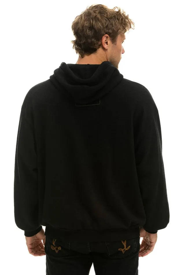 WomenMen Tops Aviator Nation ID RATHER BE SURFING RELAXED PULLOVER HOODIE 8211 BLACK WomenMen Tops Aviator Nation ID RATHER BE SURFING RELAXED PULLOVER HOODIE 8211 BLACK