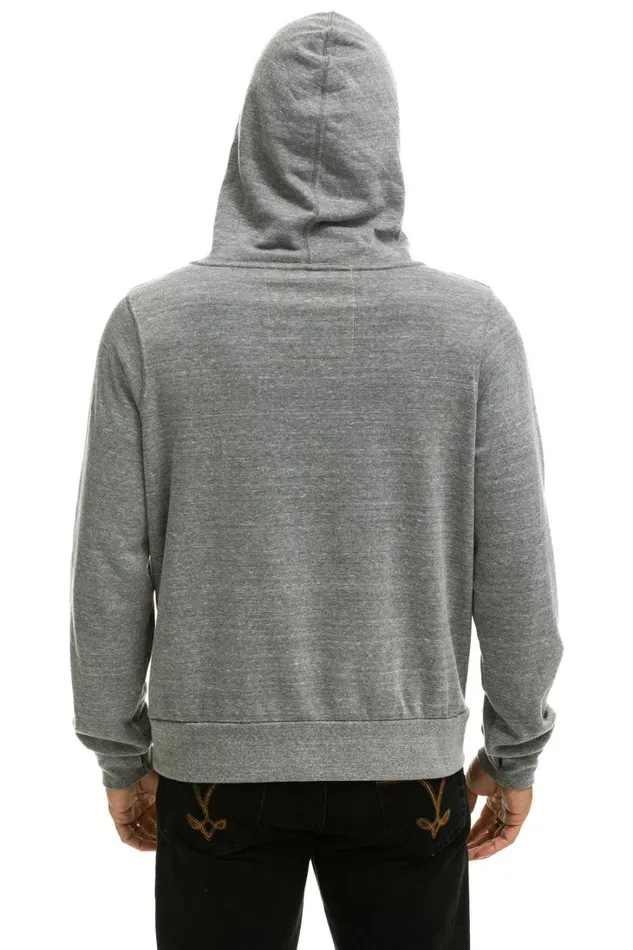 WomenMen Tops Aviator Nation NINJA PULLOVER HOODIE 8211 HEATHER GREY WomenMen Tops Aviator Nation NINJA PULLOVER HOODIE 8211 HEATHER GREY