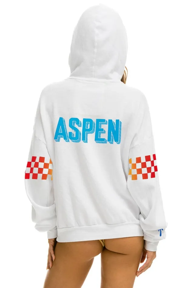 WomenMen Tops Aviator Nation PALM TREE FESTIVAL ASPEN 2023 PULLOVER HOODIE RELAXED 8211 WHITE WomenMen Tops Aviator Nation PALM TREE FESTIVAL ASPEN 2023 PULLOVER HOODIE RELAXED 8211 WHITE