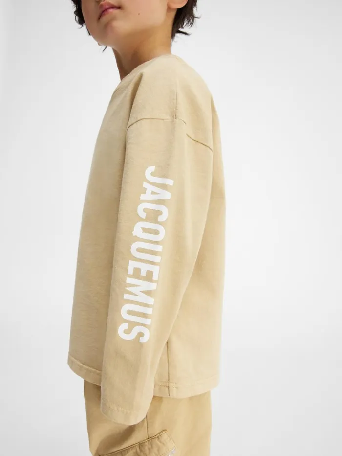 WomenMen Tops JACQUEMUS The Kids039 Longsleeve Tshirt Dark Beige WomenMen Tops JACQUEMUS The Kids039 Longsleeve Tshirt Dark Beige