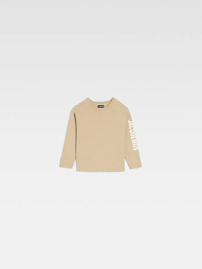 WomenMen Tops JACQUEMUS The Kids039 Longsleeve Tshirt Dark Beige WomenMen Tops JACQUEMUS The Kids039 Longsleeve Tshirt Dark Beige