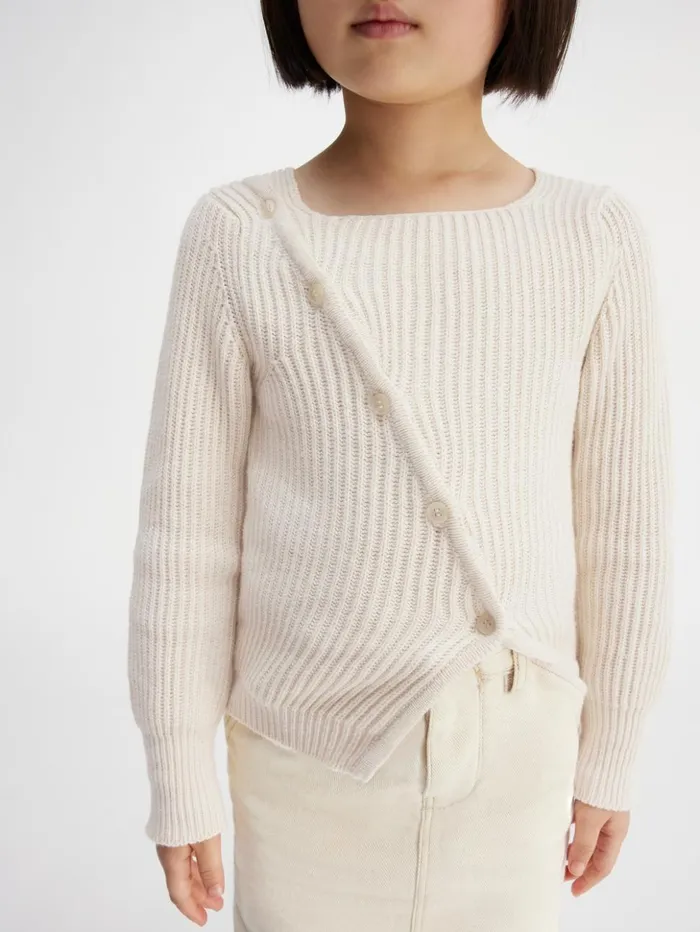 WomenMen Tops JACQUEMUS The Pau Kids039 Knit Offwhite WomenMen Tops JACQUEMUS The Pau Kids039 Knit Offwhite