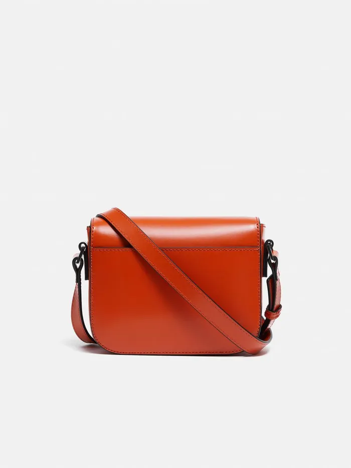 Women Meret Crossbody Orange Jigsaw Leather
