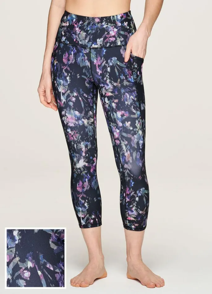 Women Midnight Garden Super Soft Capri Multi RBX Active Capris