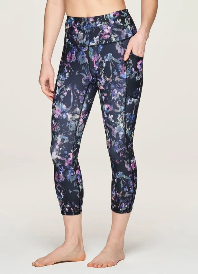 Women Midnight Garden Super Soft Capri Multi RBX Active Capris