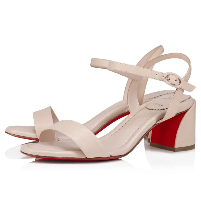 Women Miss Jane Sandal 55mm Sandals 8211 Nappa Leather 8211 Leche Christian Louboutin Sandals and Slides Women Miss Jane Sandal 55mm Sandals 8211 Nappa Leather 8211 Leche Christian Louboutin Sandals and Slides