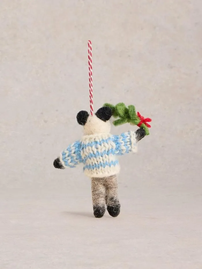 Women Mistletoe Badger Hanging Dec Blue Multi White Stuff Decorations
