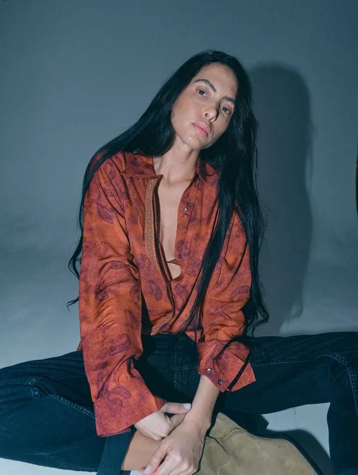 Women MMHWill Paisley Shirt 8211 HEYANNO Burnt Brick Shirts MOS MOSH