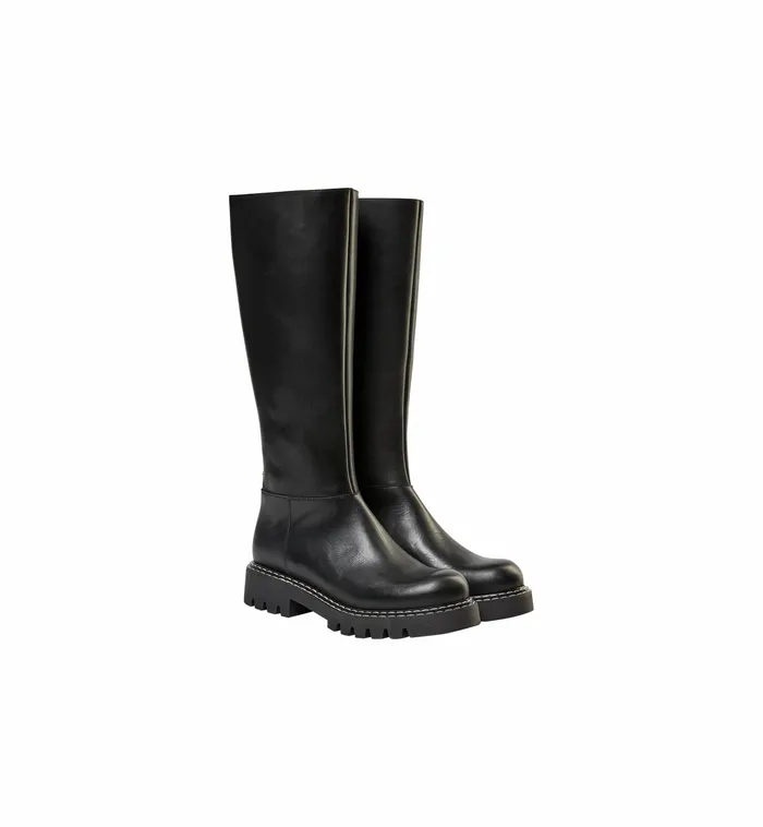 Women MMPhoenix Leather Hi Boot Black Shoes MOS MOSH