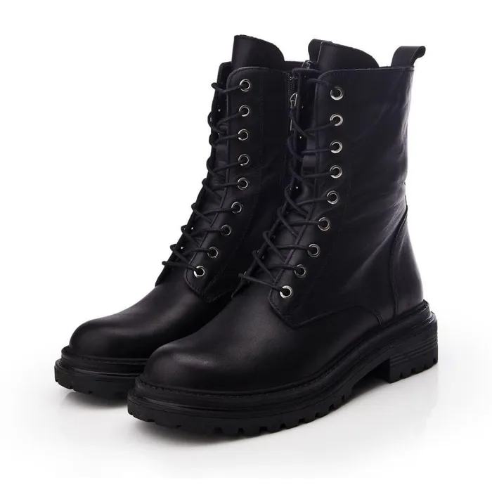 Women Moda In Pelle Black Boots Bsoleful BSloany Black Leather