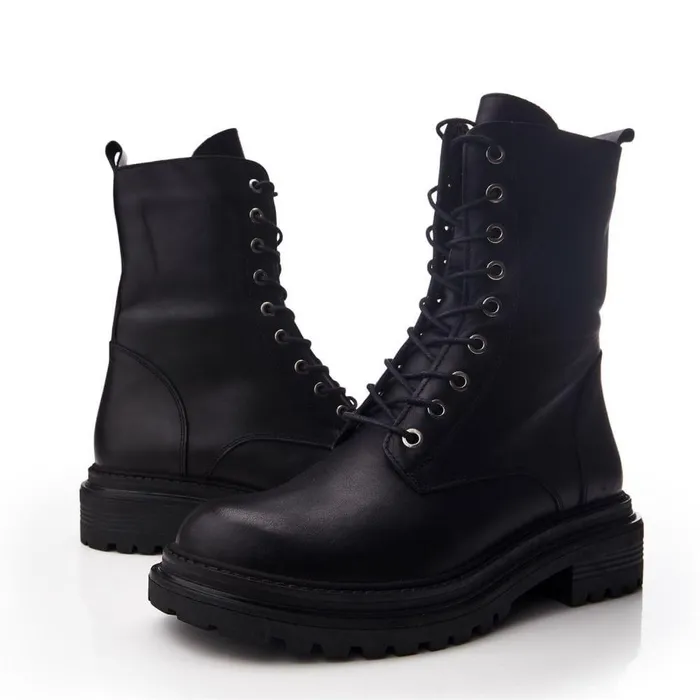 Women Moda In Pelle Black Boots Bsoleful BSloany Black Leather
