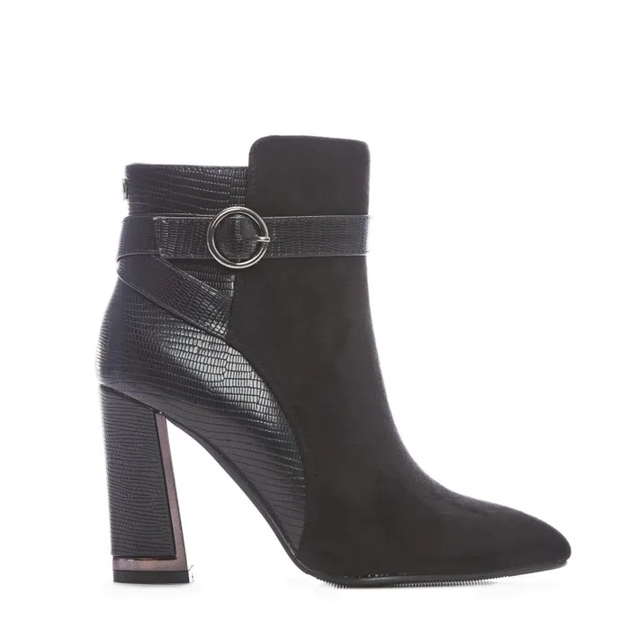 Women Moda In Pelle Black Boots Kirsten Black Alcantara