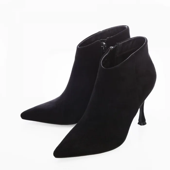 Women Moda In Pelle Black Boots M By Moda Myrra Black Alcantara