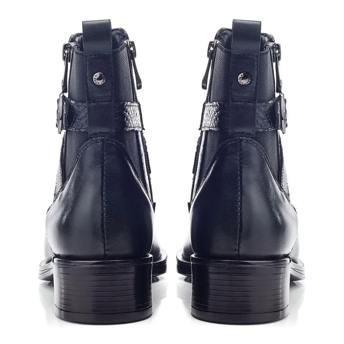 Women Moda In Pelle Black Boots Oloron Black Leather