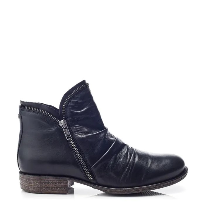 Women Moda In Pelle Black Boots Orelie Black Leather