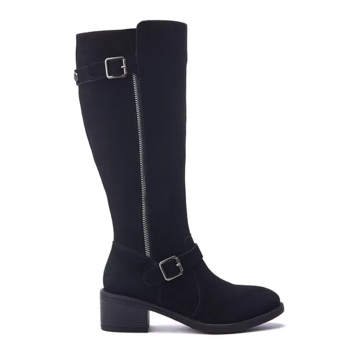 Women Moda In Pelle Black Boots Senlis Black Suede