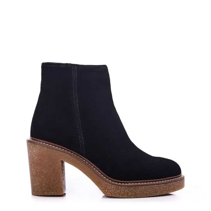 Women Moda In Pelle Black Boots Shoon Sh Casero Black Suede