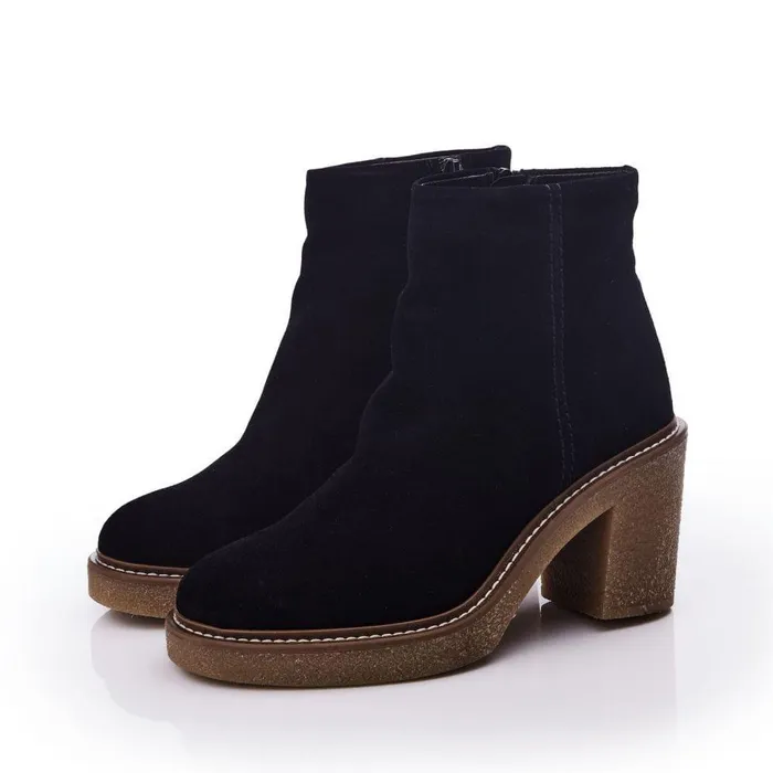 Women Moda In Pelle Black Boots Shoon Sh Casero Black Suede