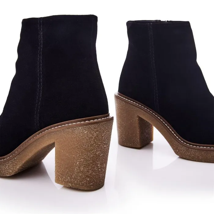 Women Moda In Pelle Black Boots Shoon Sh Casero Black Suede
