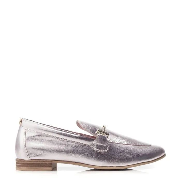 Women Moda In Pelle Brogues And Loafers Fayee Rose Gold Leather