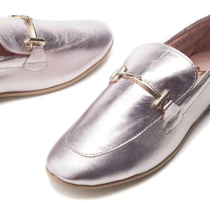 Women Moda In Pelle Brogues And Loafers Fayee Rose Gold Leather