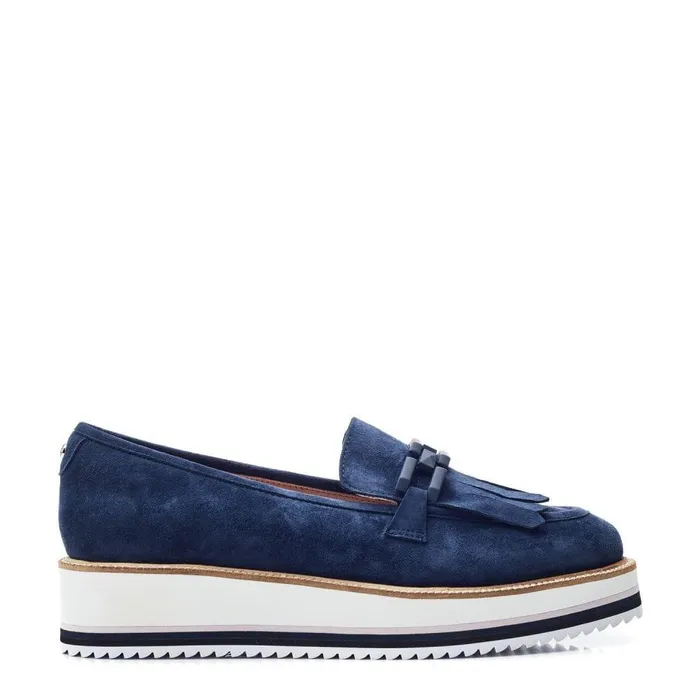 Women Moda In Pelle Brogues And Loafers Fernnanda Navy Suede