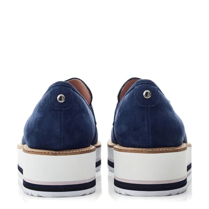 Women Moda In Pelle Brogues And Loafers Fernnanda Navy Suede