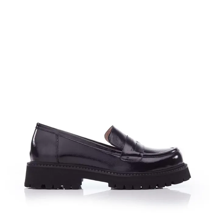 Women Moda In Pelle Casual Shoes Bsoleful BJackson Black Patent Leather