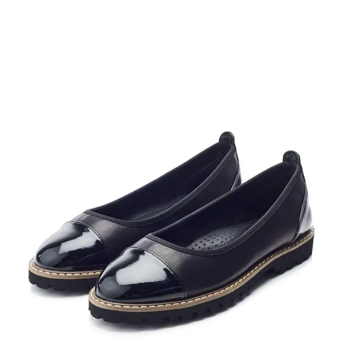 Women Moda In Pelle Casual Shoes Egleton Black Leather