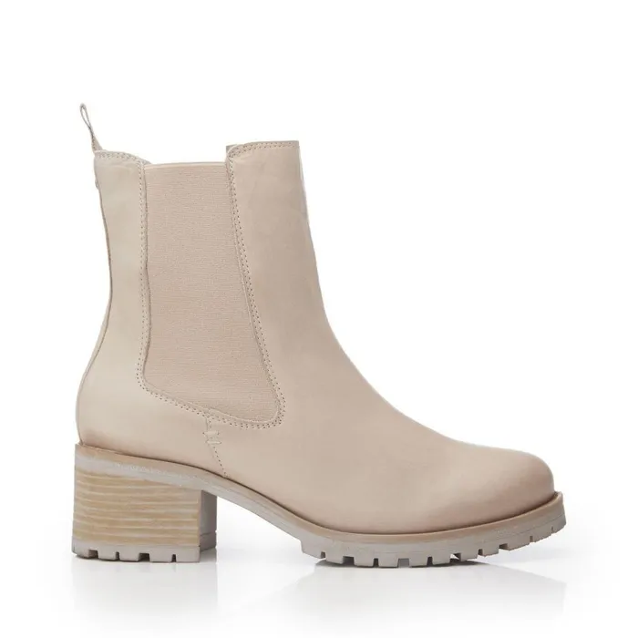 Women Moda In Pelle Chelsea Boots Brooklea Cream Leather