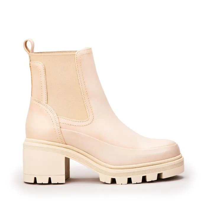Women Moda In Pelle Chelsea Boots Chella Cream Leather