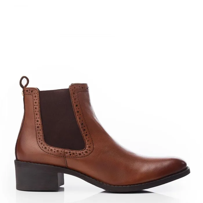 Women Moda In Pelle Chelsea Boots Millia Tan Leather
