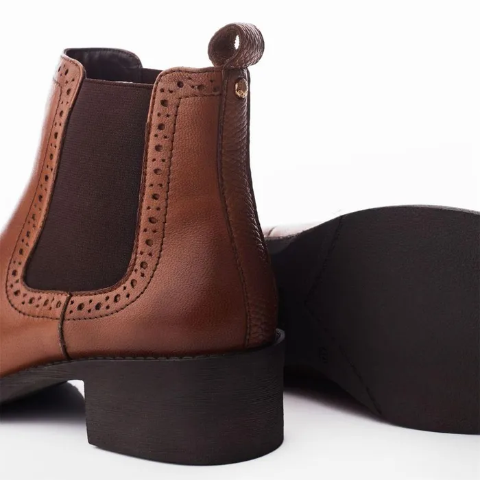 Women Moda In Pelle Chelsea Boots Millia Tan Leather