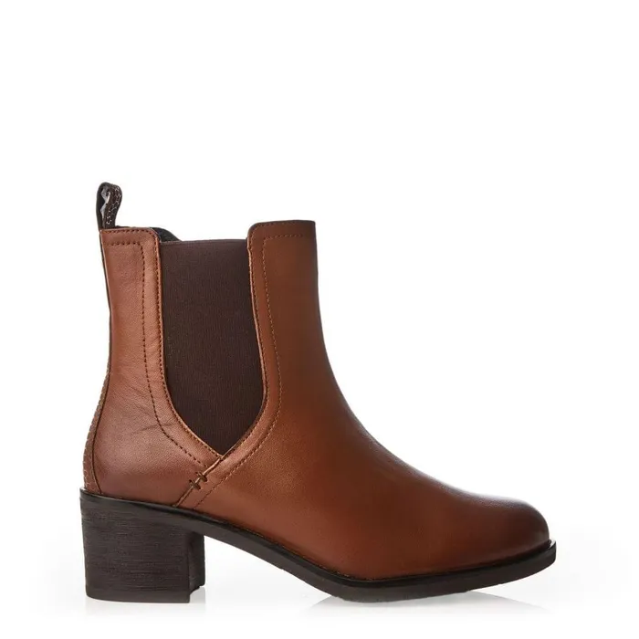 Women Moda In Pelle Chelsea Boots Natele Tan Leather