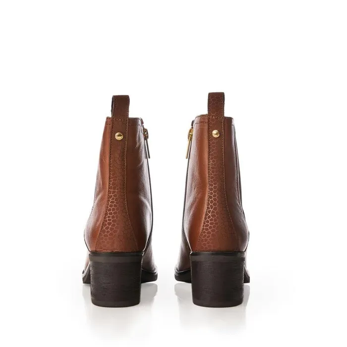 Women Moda In Pelle Chelsea Boots Natele Tan Leather