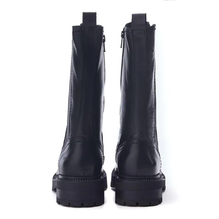 Women Moda In Pelle Chelsea Boots Shoon Sh Olmeto Black Leather