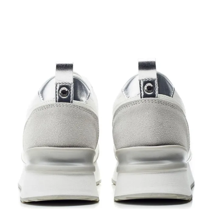 Women Moda In Pelle Chunky Trainers Addelea White Porvair