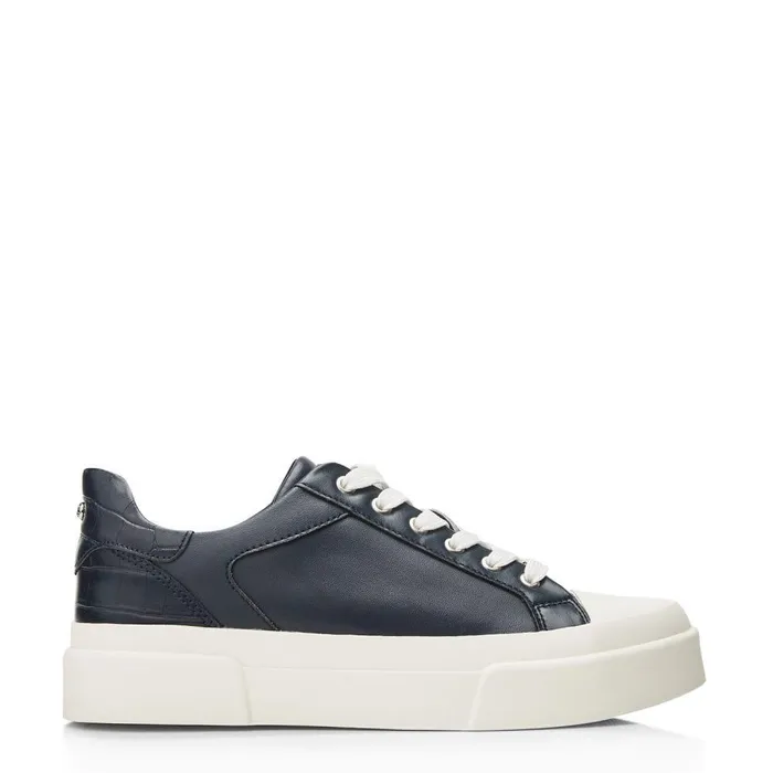 Women Moda In Pelle Chunky Trainers Amilyn Navy Leather