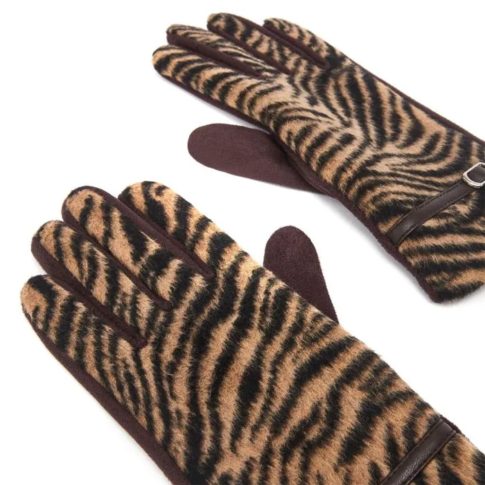 Women Moda In Pelle Gloves Faye Gloves Brown Porvair