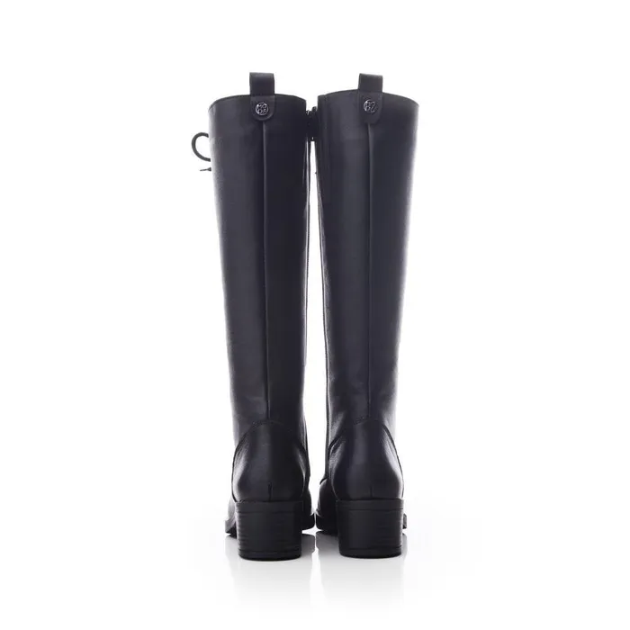 Women Moda In Pelle Heeled And Wedge Boots Galliana Black Leather Women Moda In Pelle Heeled And Wedge Boots Galliana Black Leather