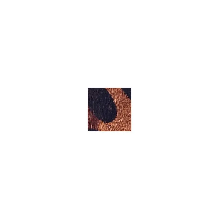 Women Moda In Pelle Heeled And Wedge Boots Qute Leopard Pony Hair