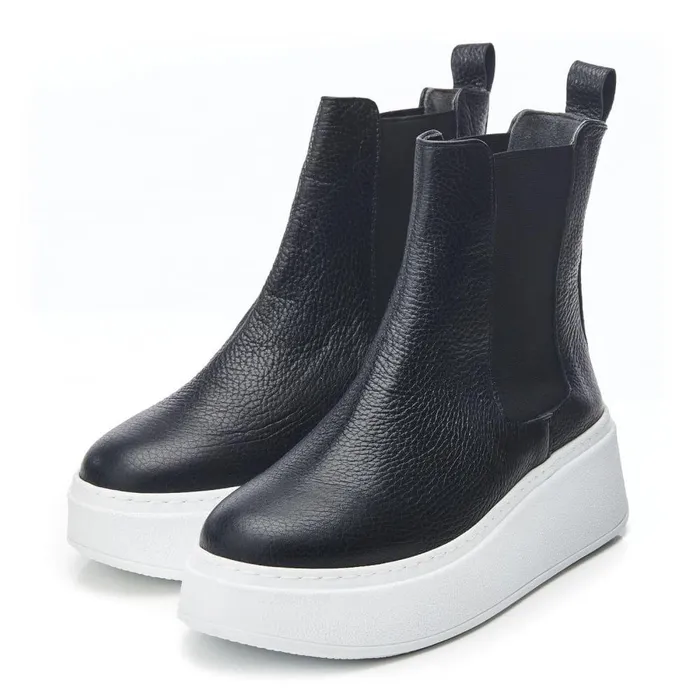 Women Moda In Pelle HighTop Trainers Bsoleful BLevi Black Leather Women Moda In Pelle HighTop Trainers Bsoleful BLevi Black Leather